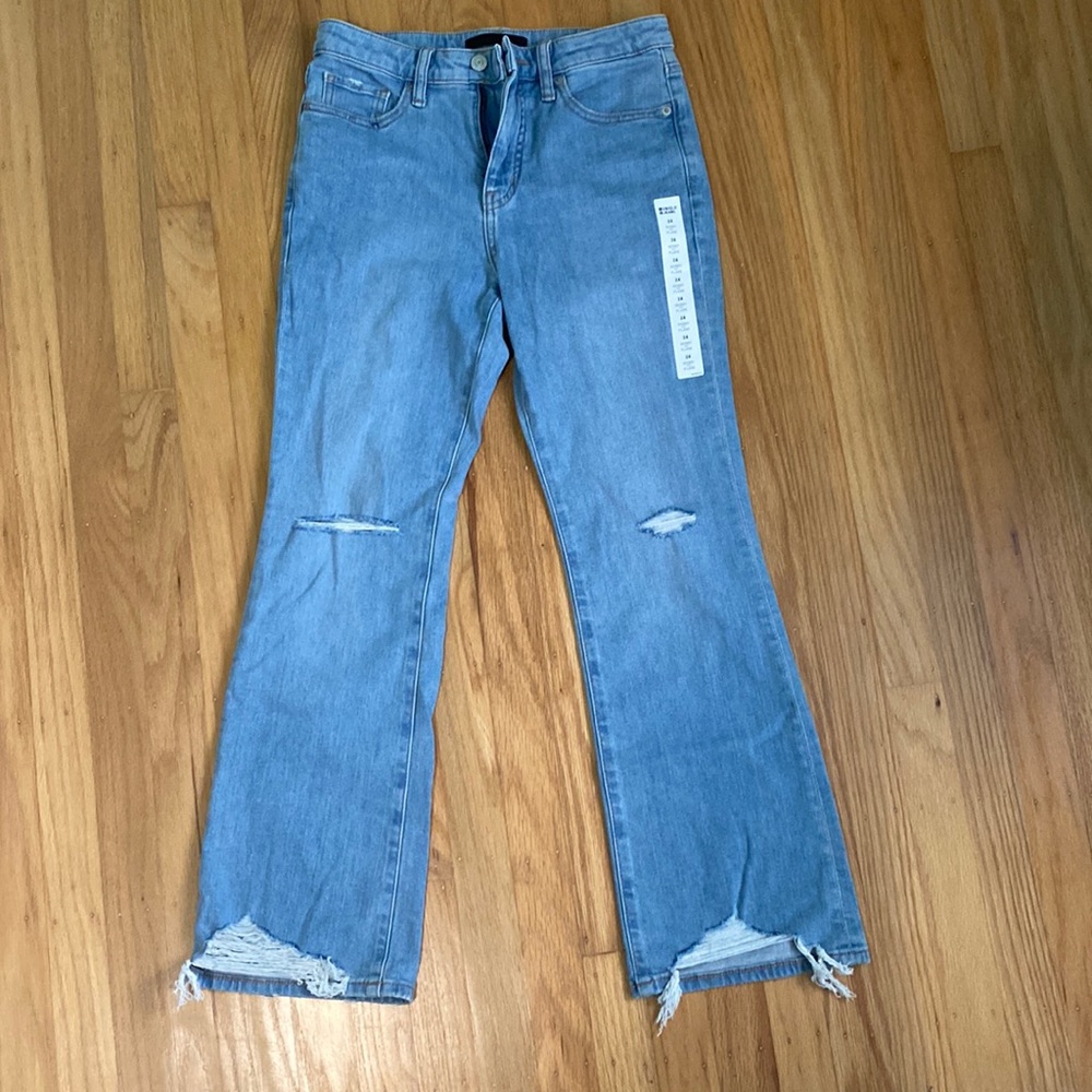 UNIQLO Skinny Flare  Distressed Jeans